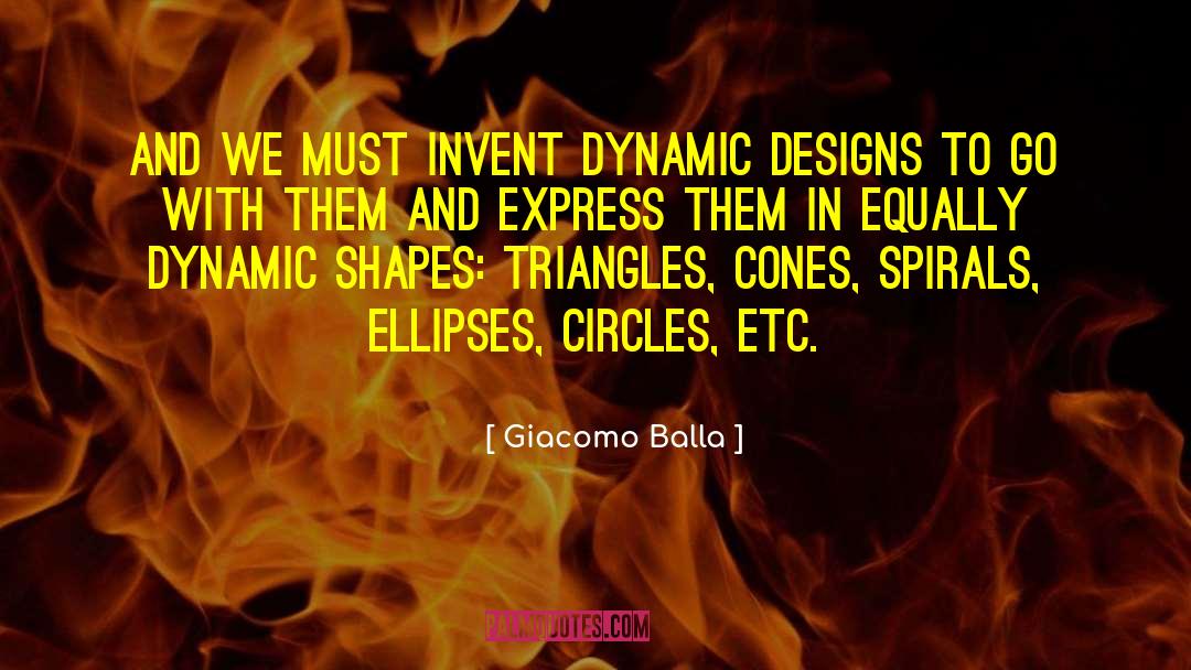 Cones quotes by Giacomo Balla