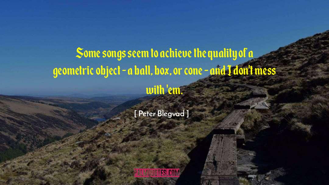Cones quotes by Peter Blegvad