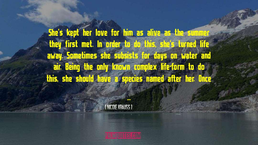 Confess My Love To Her quotes by Nicole Krauss