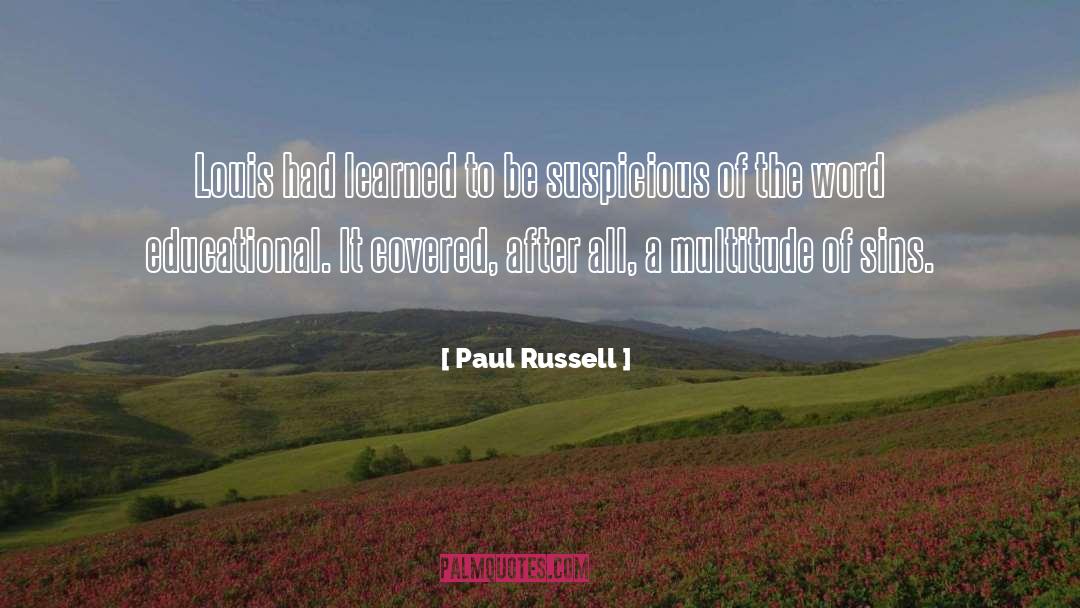 Confessing Sins quotes by Paul Russell
