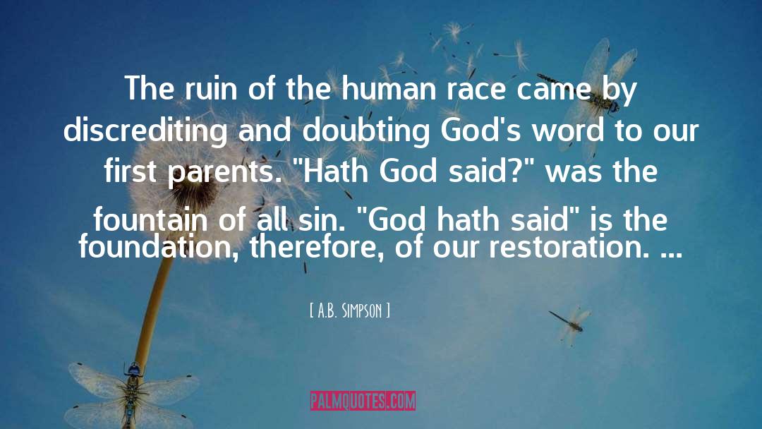 Confession Of Sin quotes by A.B. Simpson