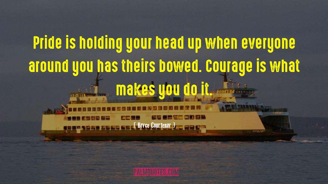 Confidence And Courage quotes by Bryce Courtenay