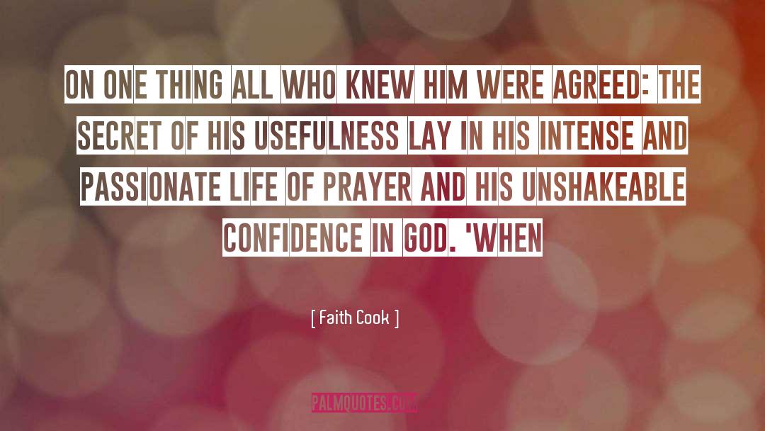 Confidence In God quotes by Faith Cook