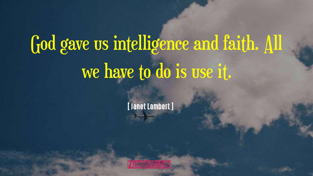 Confidence In Life quotes by Janet Lambert