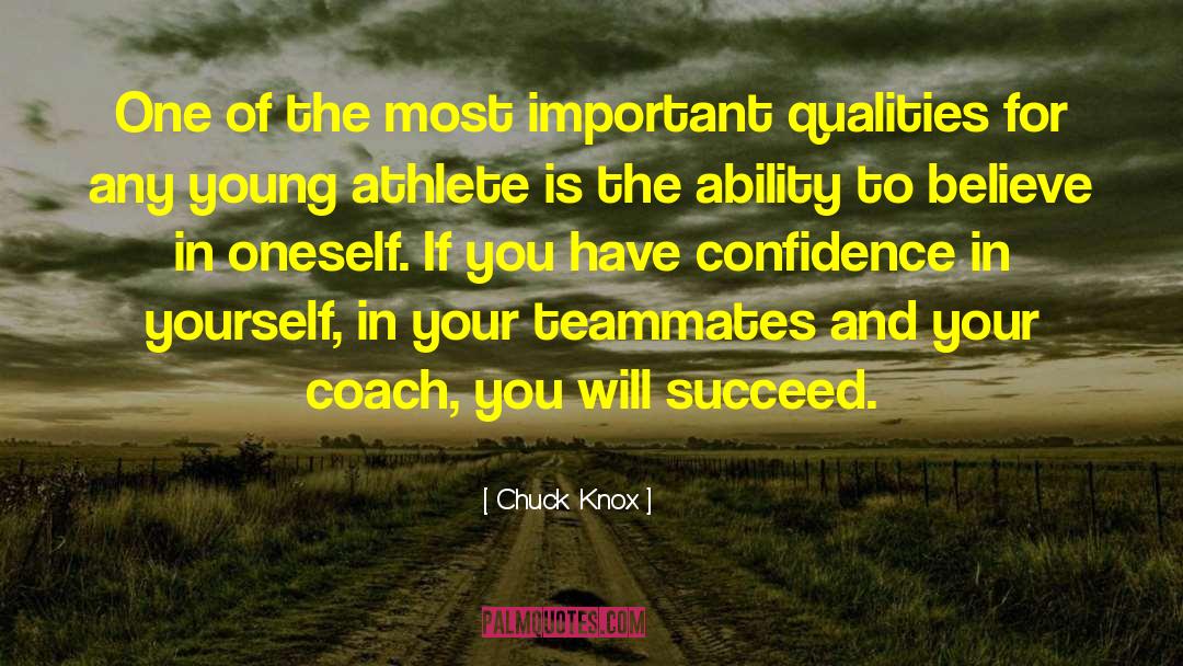 Confidence In Yourself quotes by Chuck Knox