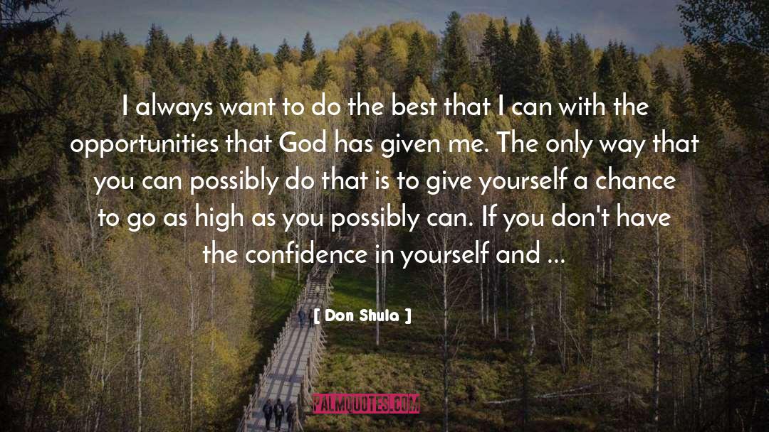 Confidence In Yourself quotes by Don Shula