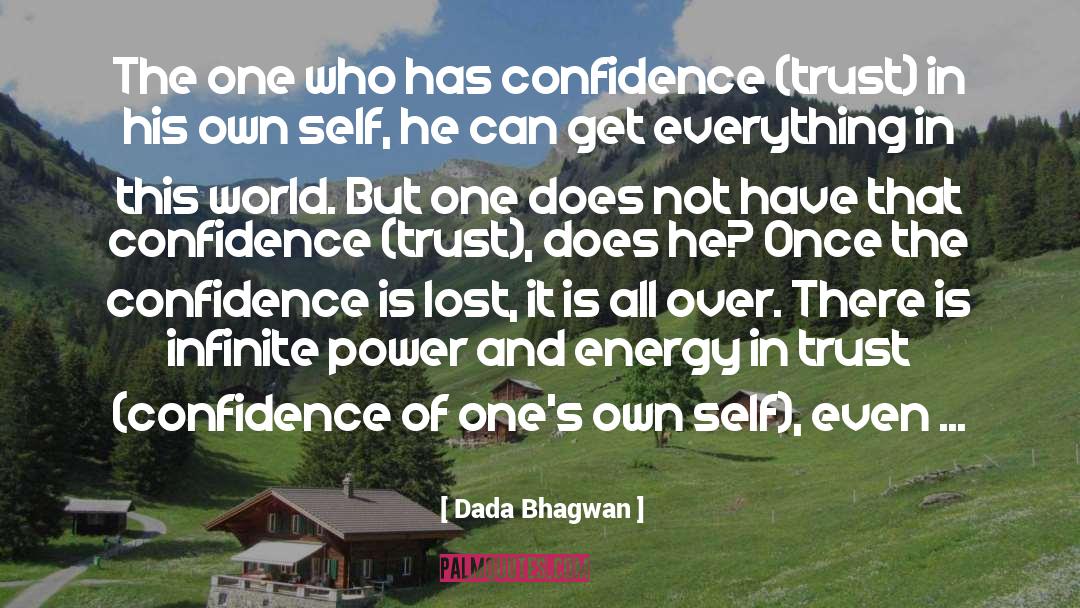 Confidence Is Key quotes by Dada Bhagwan