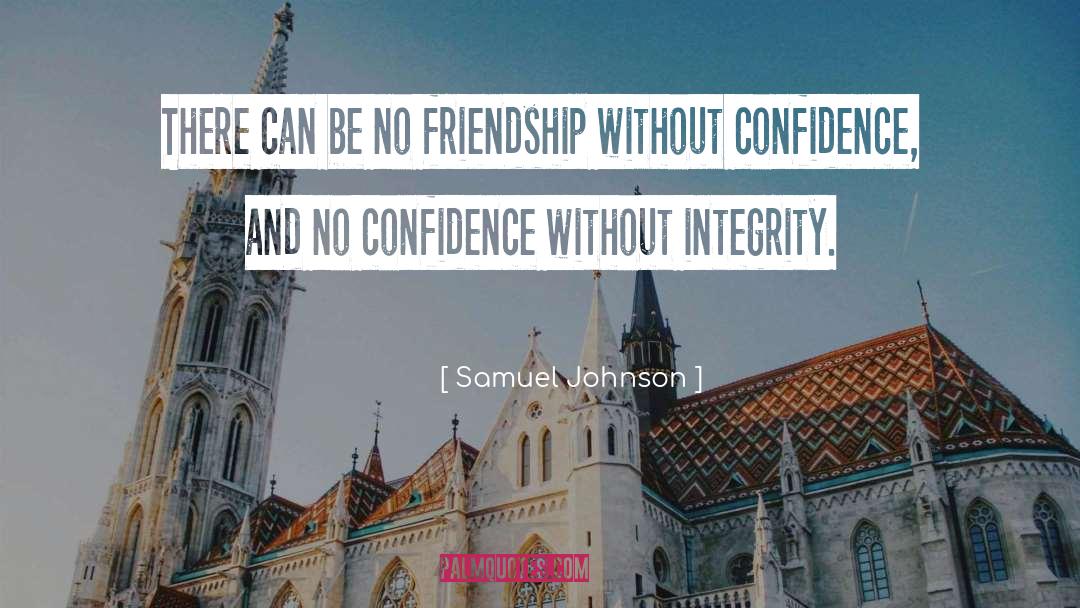 Confidence Thick Girl quotes by Samuel Johnson