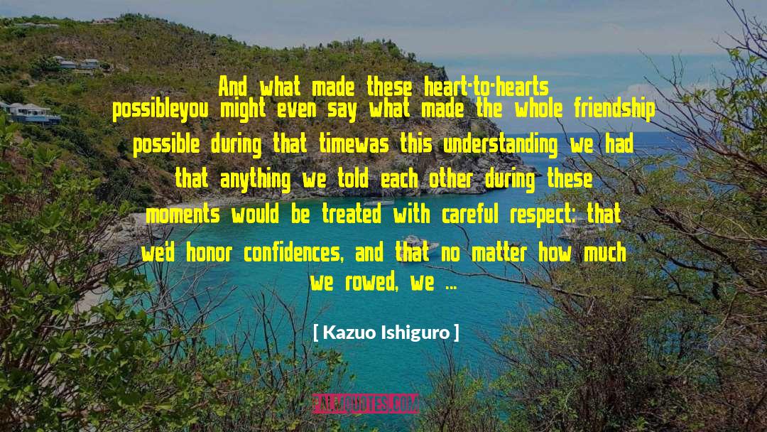 Confidences quotes by Kazuo Ishiguro