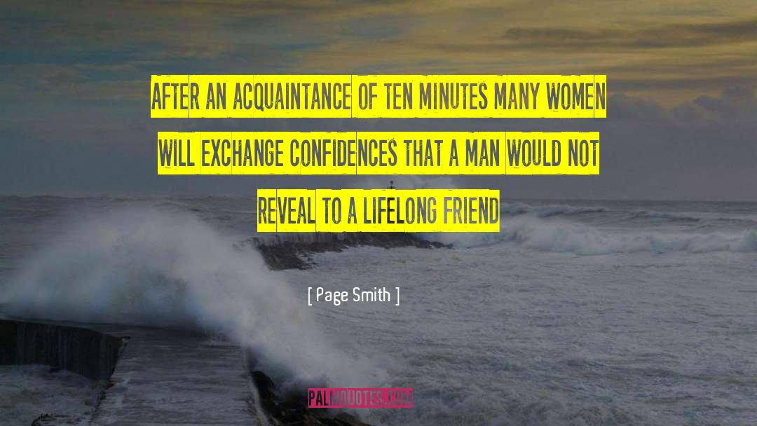 Confidences quotes by Page Smith