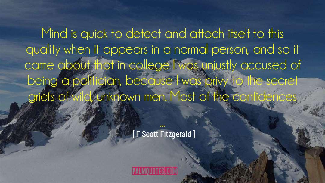 Confidences quotes by F Scott Fitzgerald