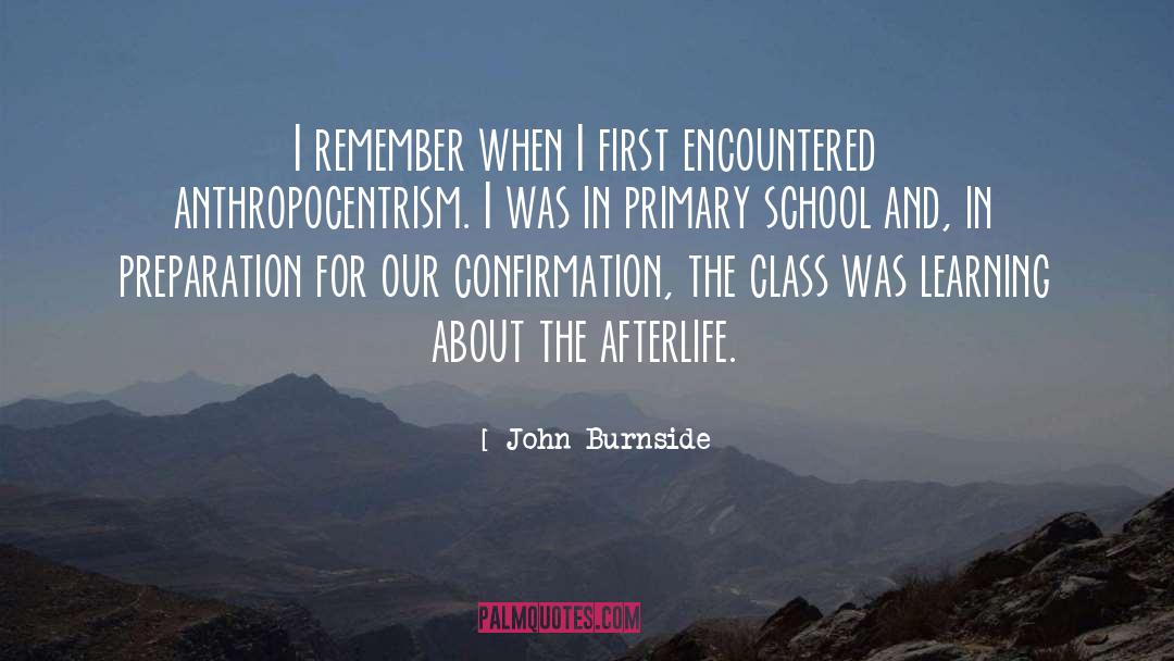 Confirmation quotes by John Burnside