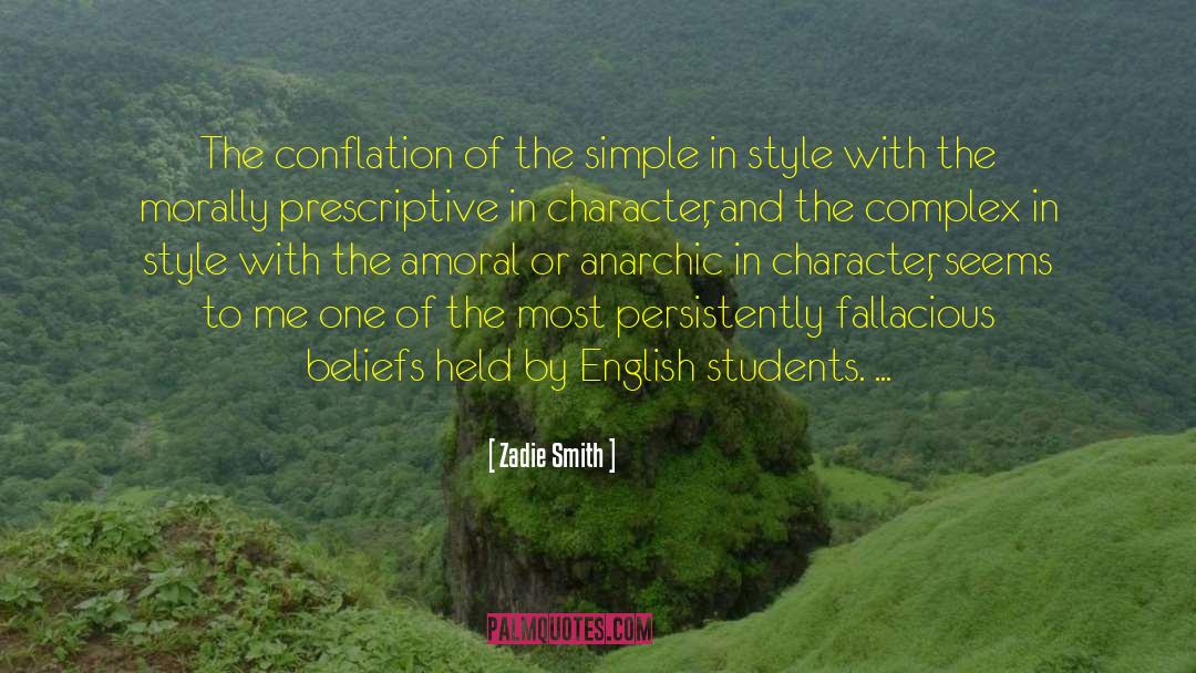 Conflation quotes by Zadie Smith