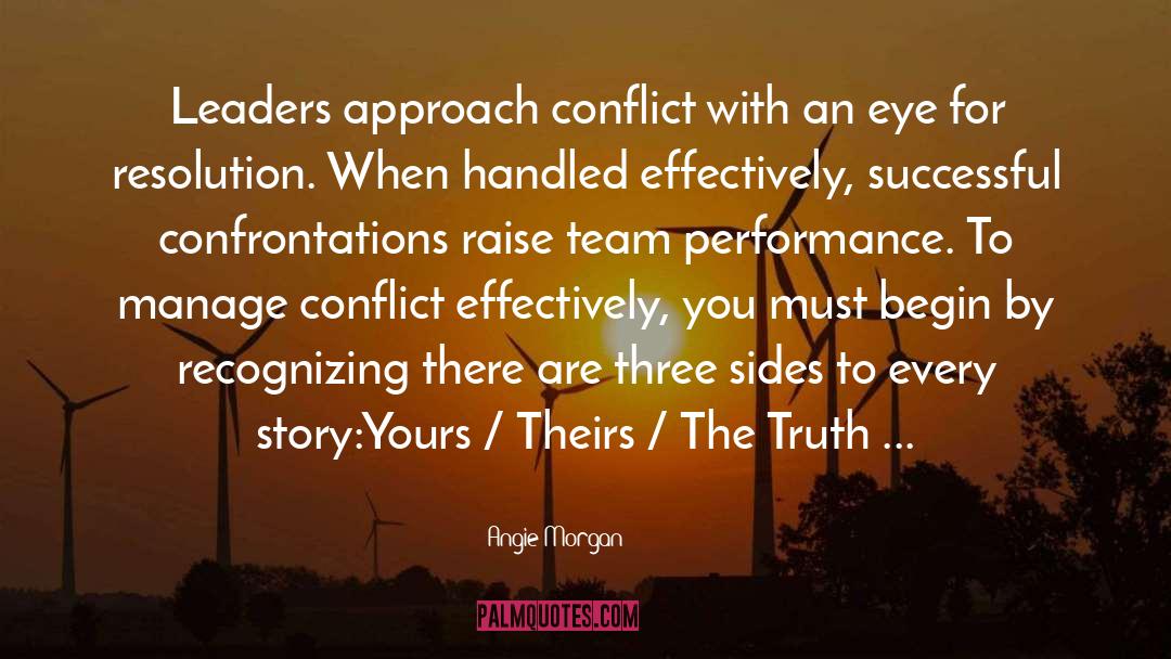 Conflict Resolution quotes by Angie Morgan