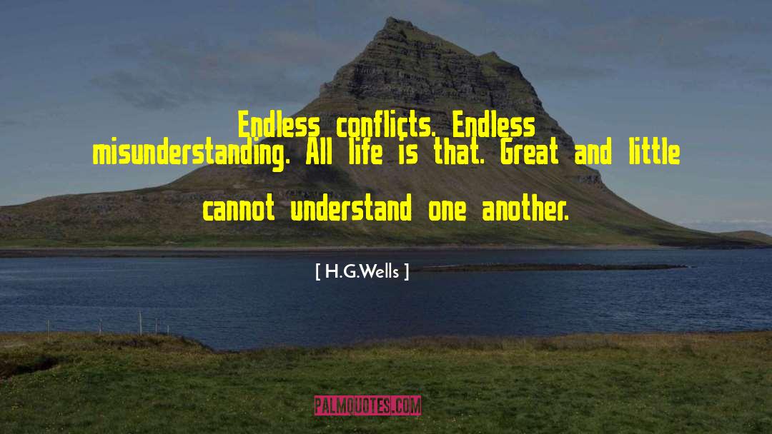 Conflicts quotes by H.G.Wells