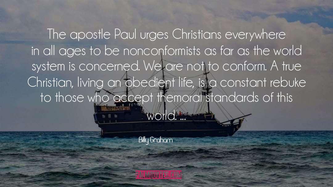 Conforming quotes by Billy Graham