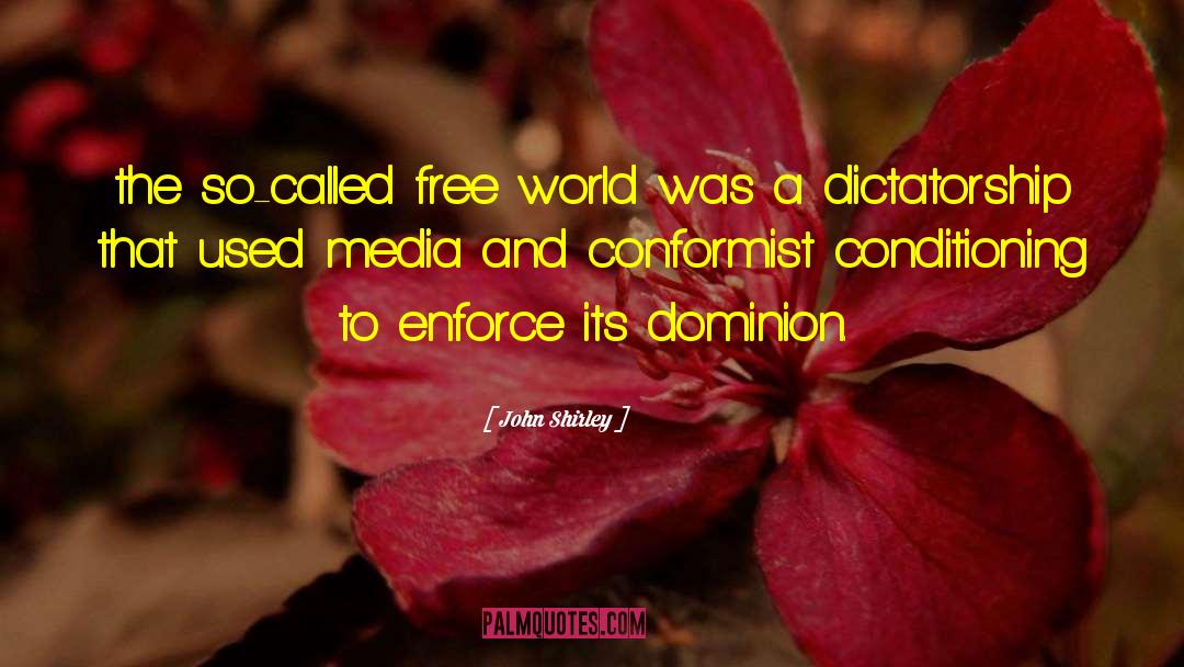 Conformist Examples quotes by John Shirley