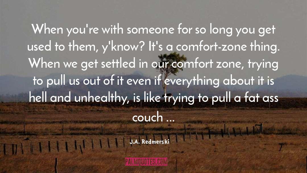 Confort Zone quotes by J.A. Redmerski