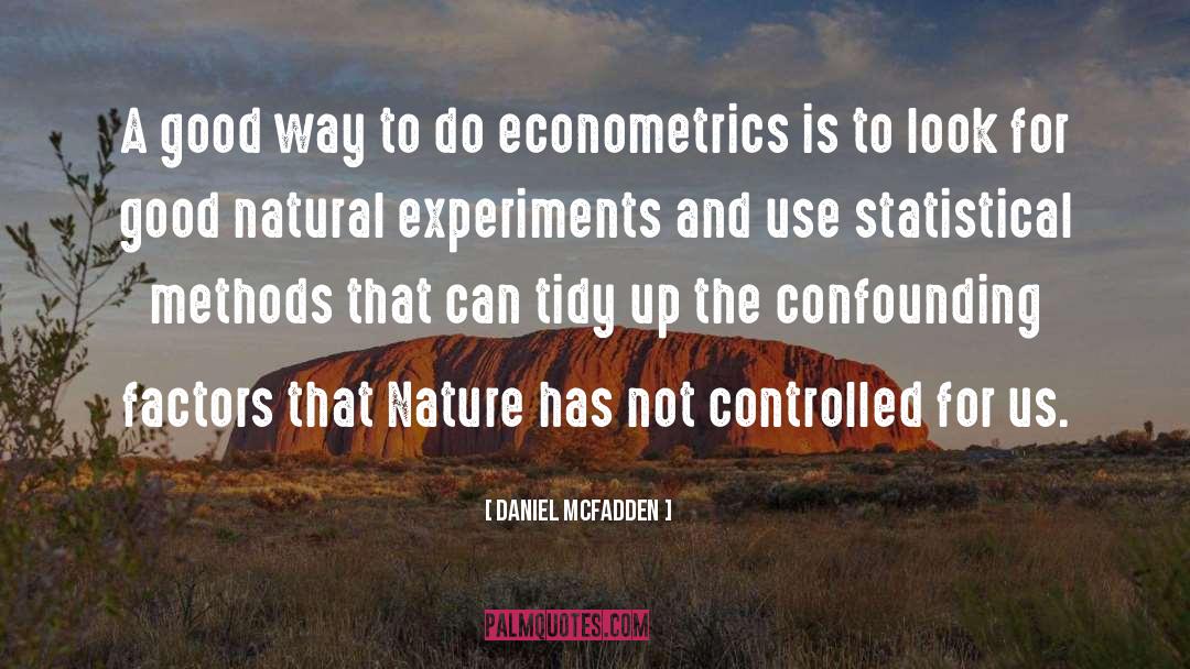 Confounding quotes by Daniel McFadden