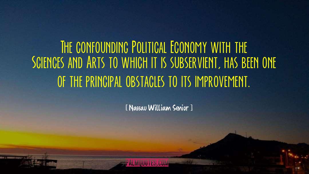 Confounding quotes by Nassau William Senior