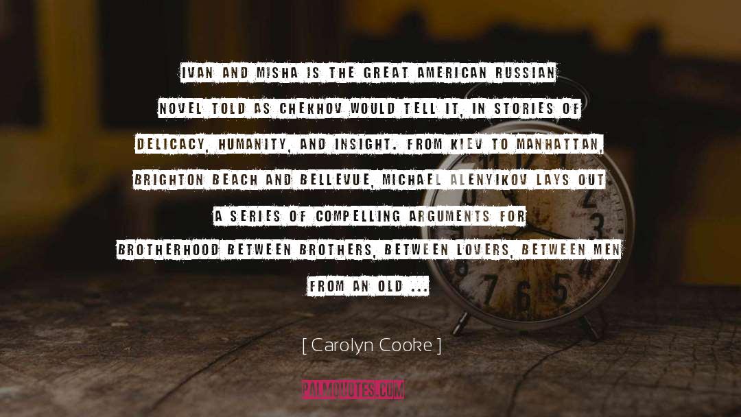 Confronts quotes by Carolyn Cooke