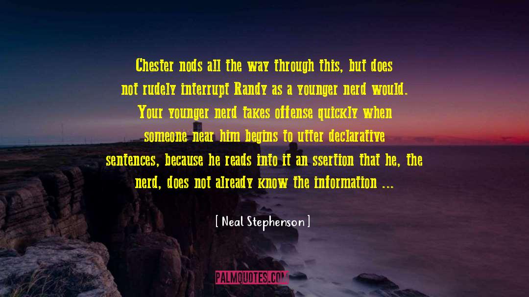 Confronts Rudely quotes by Neal Stephenson