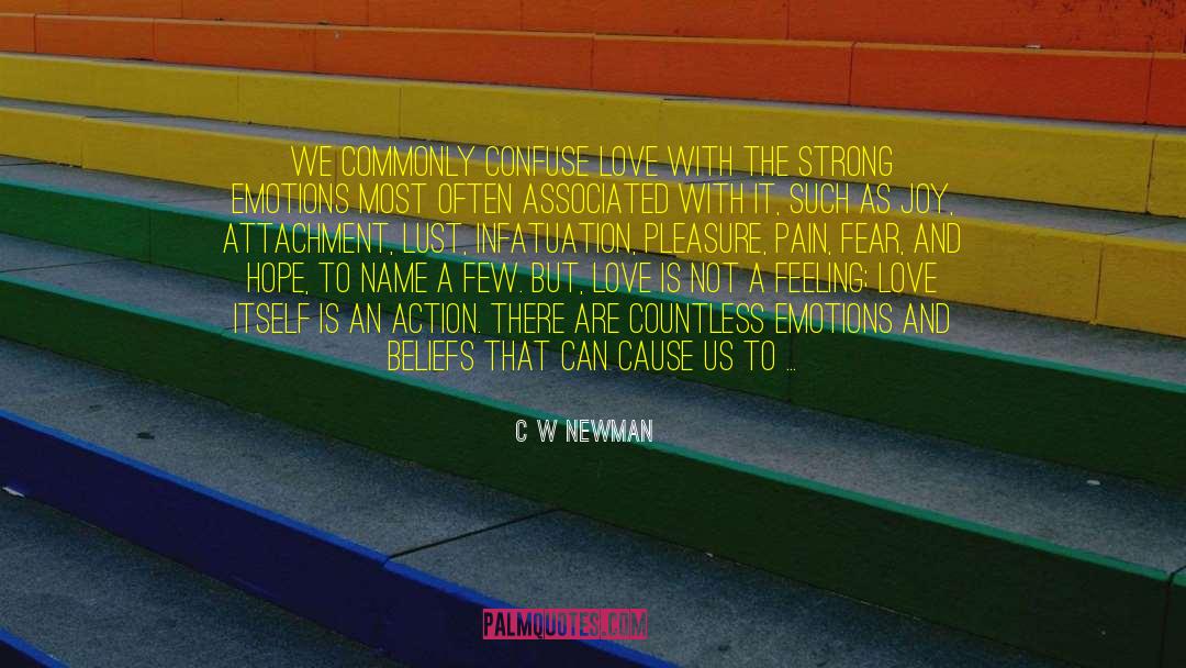 Confuse quotes by C W Newman