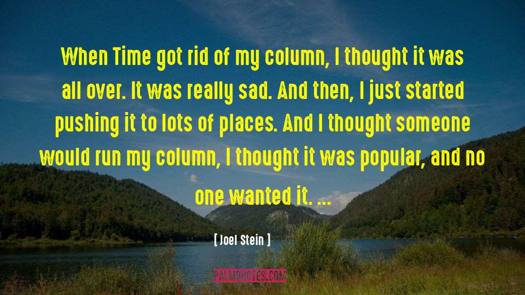 Confused And Sad quotes by Joel Stein