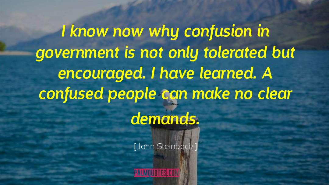 Confused People quotes by John Steinbeck