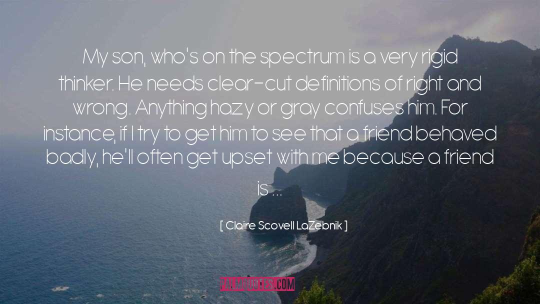 Confuses quotes by Claire Scovell LaZebnik