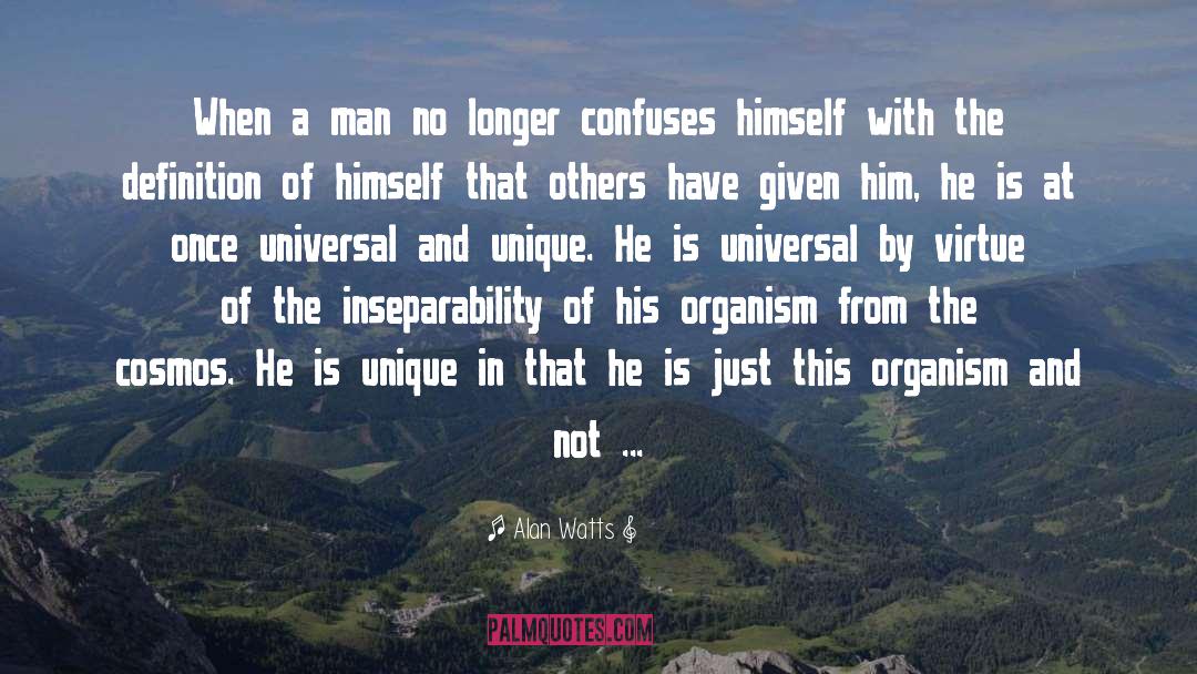 Confuses quotes by Alan Watts