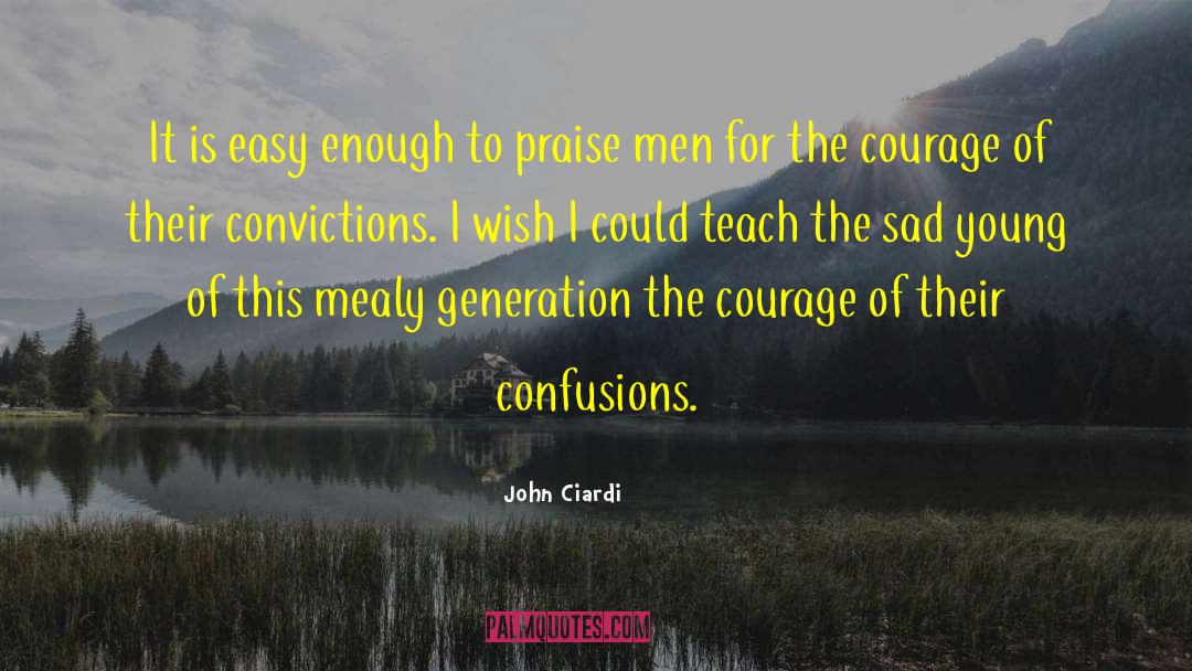 Confusions quotes by John Ciardi