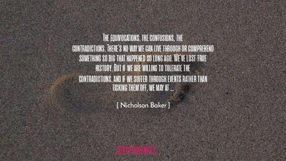 Confusions quotes by Nicholson Baker