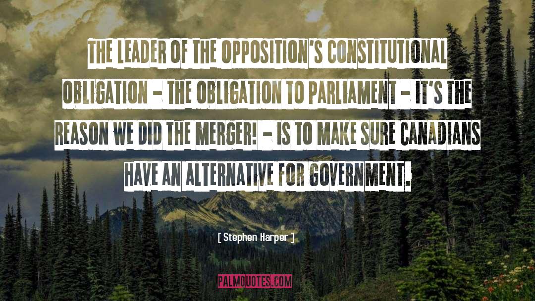 Conglomerate Merger quotes by Stephen Harper