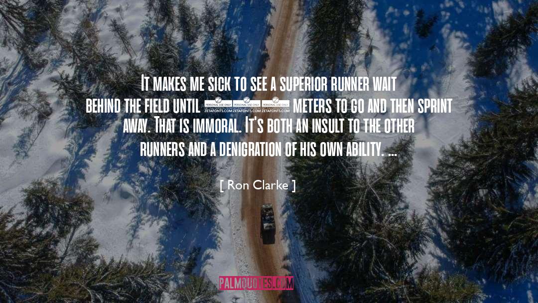 Congratulates Runner quotes by Ron Clarke