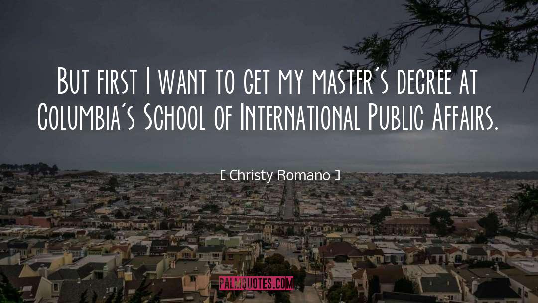 Congratulations Master Degree quotes by Christy Romano