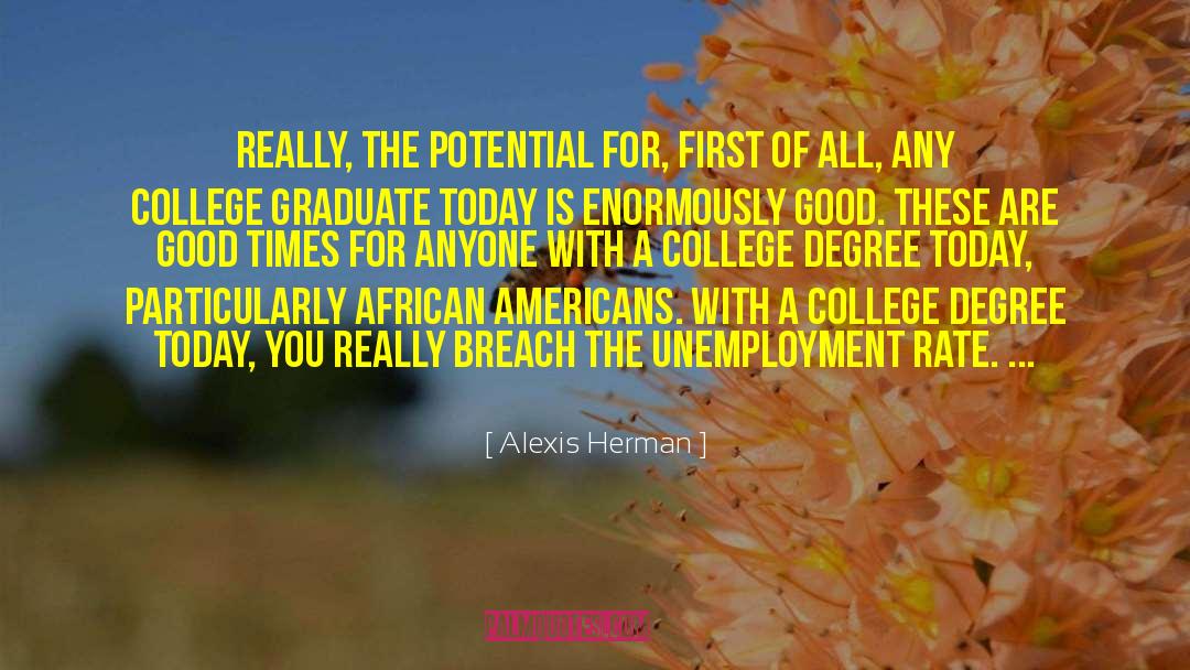 Congratulations To All The Graduates quotes by Alexis Herman