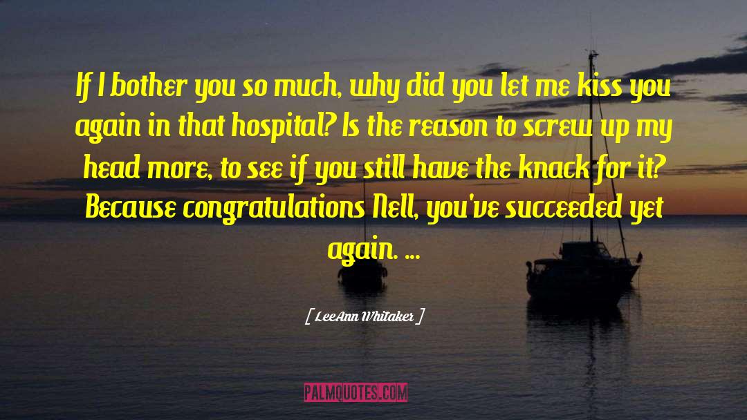 Congratulations You Lost Me quotes by LeeAnn Whitaker