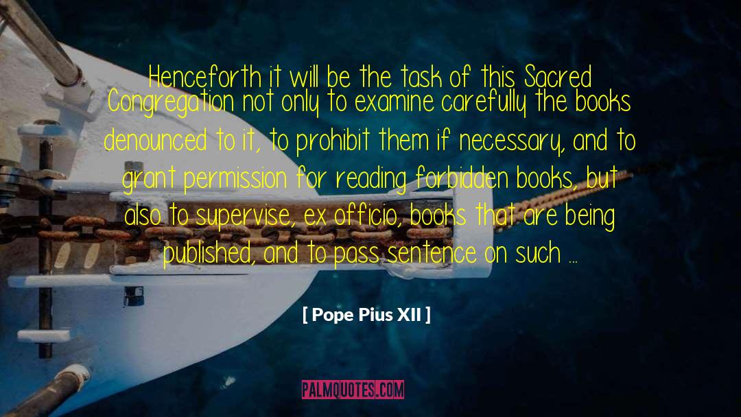 Congregation quotes by Pope Pius XII