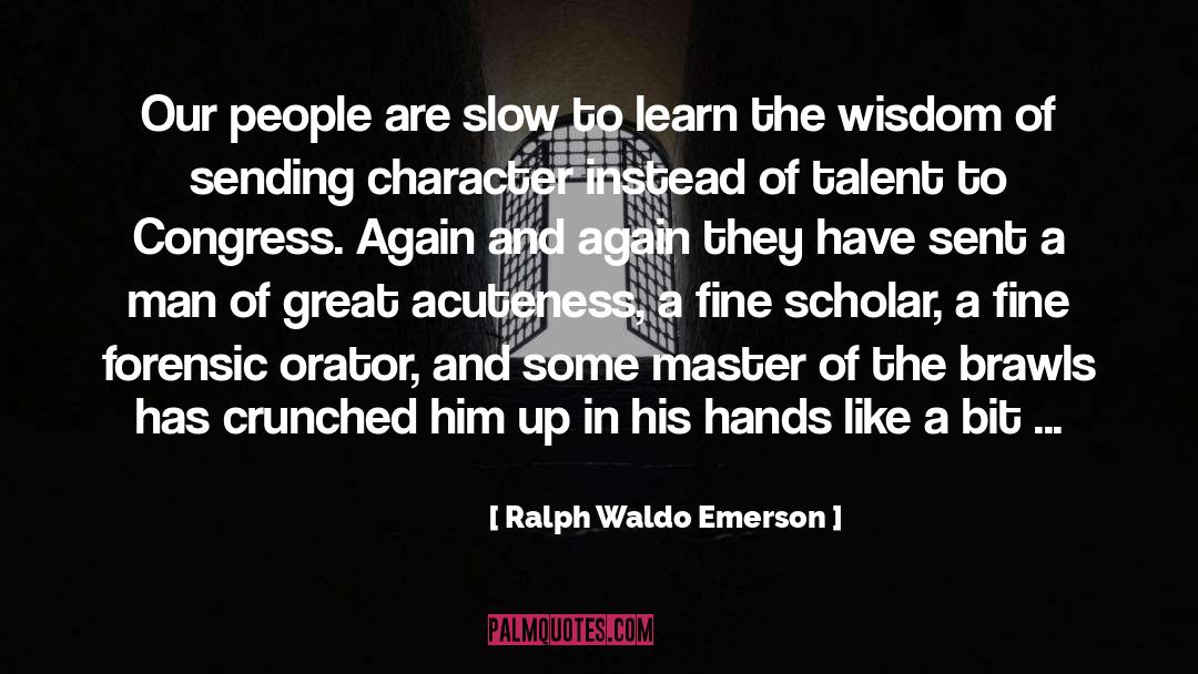 Congress quotes by Ralph Waldo Emerson