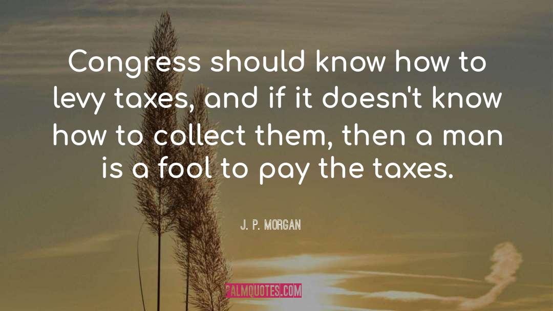 Congress quotes by J. P. Morgan