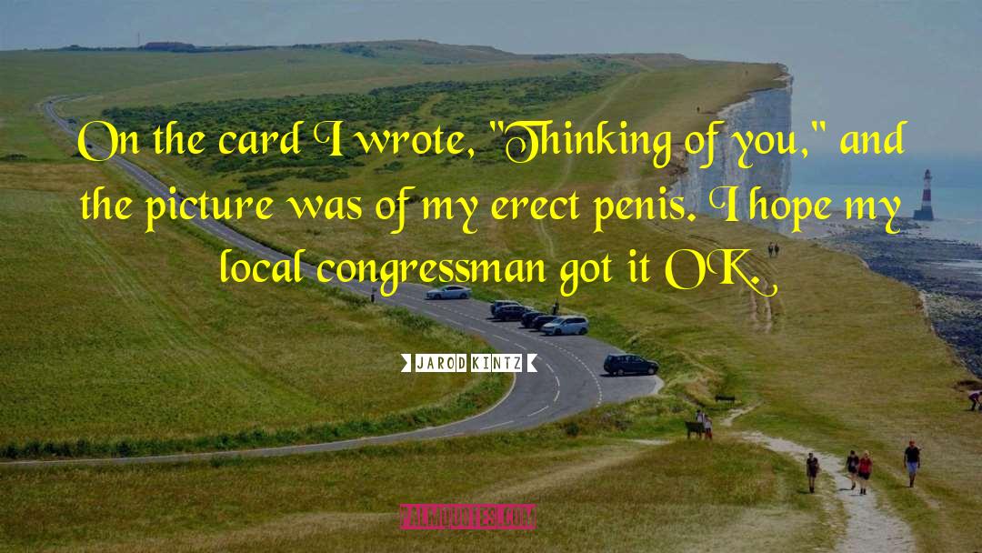 Congressman quotes by Jarod Kintz