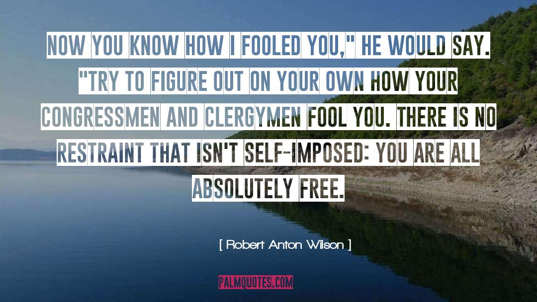 Congressmen quotes by Robert Anton Wilson