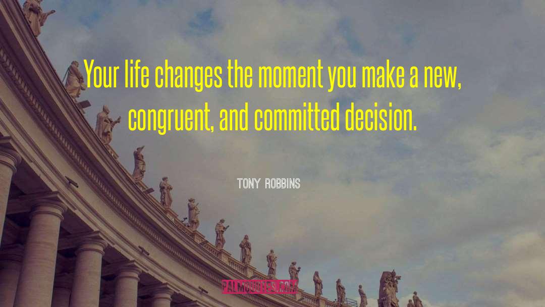 Congruent quotes by Tony Robbins