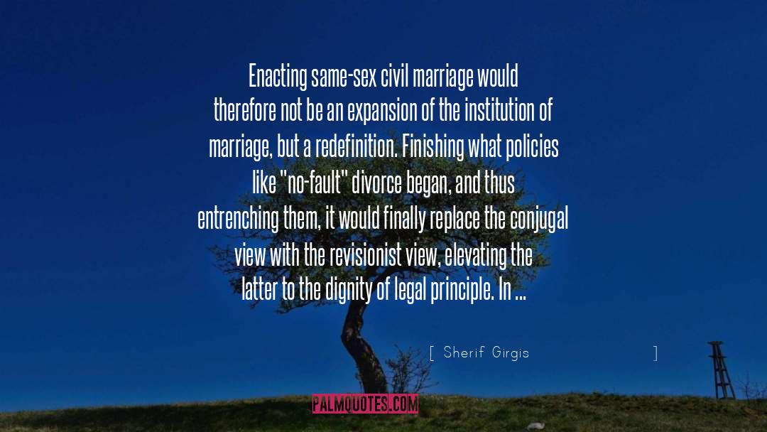 Conjugal quotes by Sherif Girgis