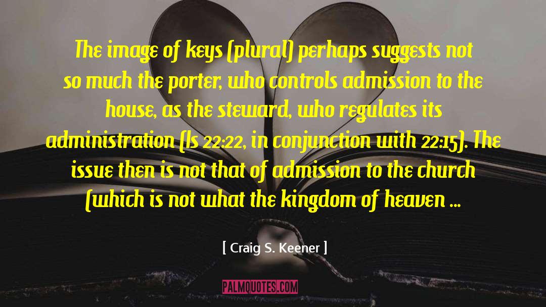 Conjunctions quotes by Craig S. Keener