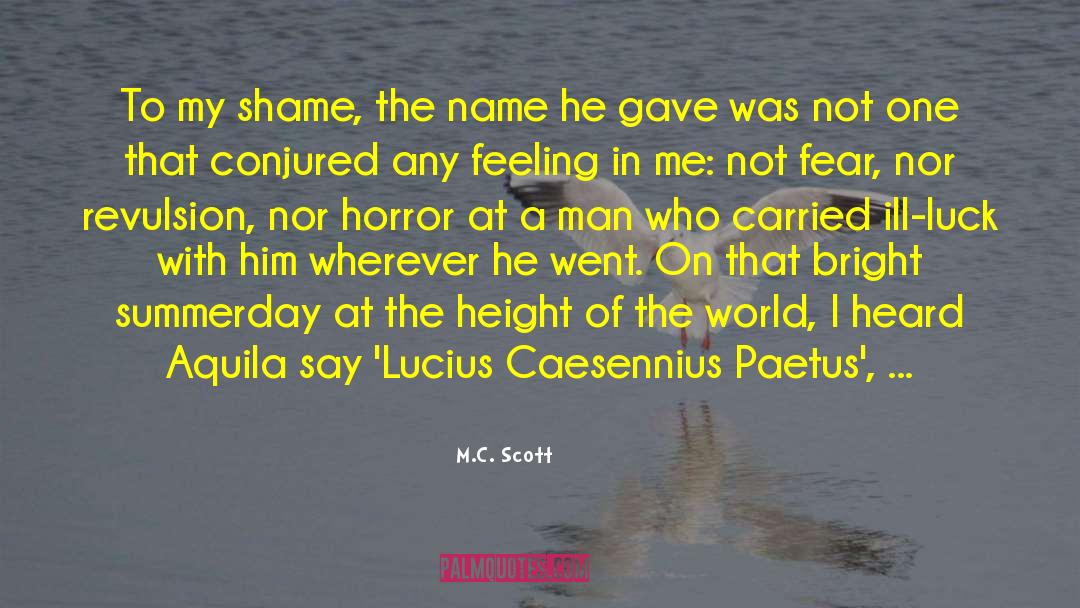 Conjured quotes by M.C. Scott