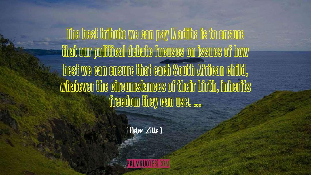 Conmemorativo Tribute quotes by Helen Zille