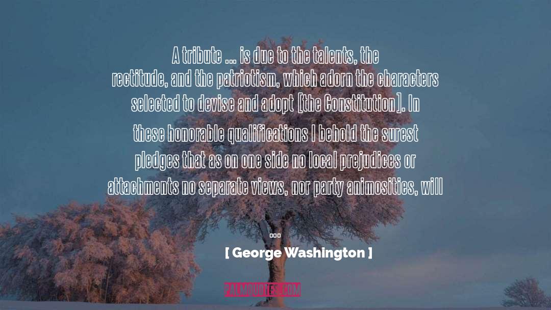 Conmemorativo Tribute quotes by George Washington