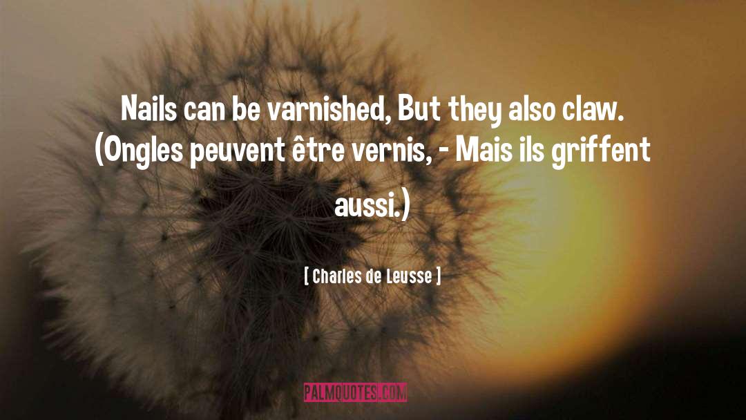 Conna Tre Synonyme quotes by Charles De Leusse